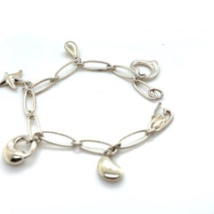 Tiffany & Co. Armband aus Sterlingsilber von Elsa Peretti mit fünf Anhängern, 17,08 g