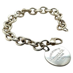Tiffany & Co. Sterling Silver Return to Tiffany Circle Tag Bracelet 37g