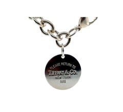 Tiffany & Co. Sterling Silver Return to Tiffany Circle Tag Bracelet 37g