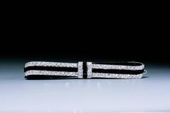 Cartier Early Art Deco Onyx Diamond Platinum Bow Brooch