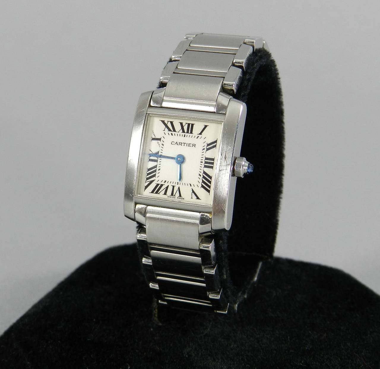 Cartier Lady's Stainless Steel Tank Francaise wristwatch ref 2334 2
