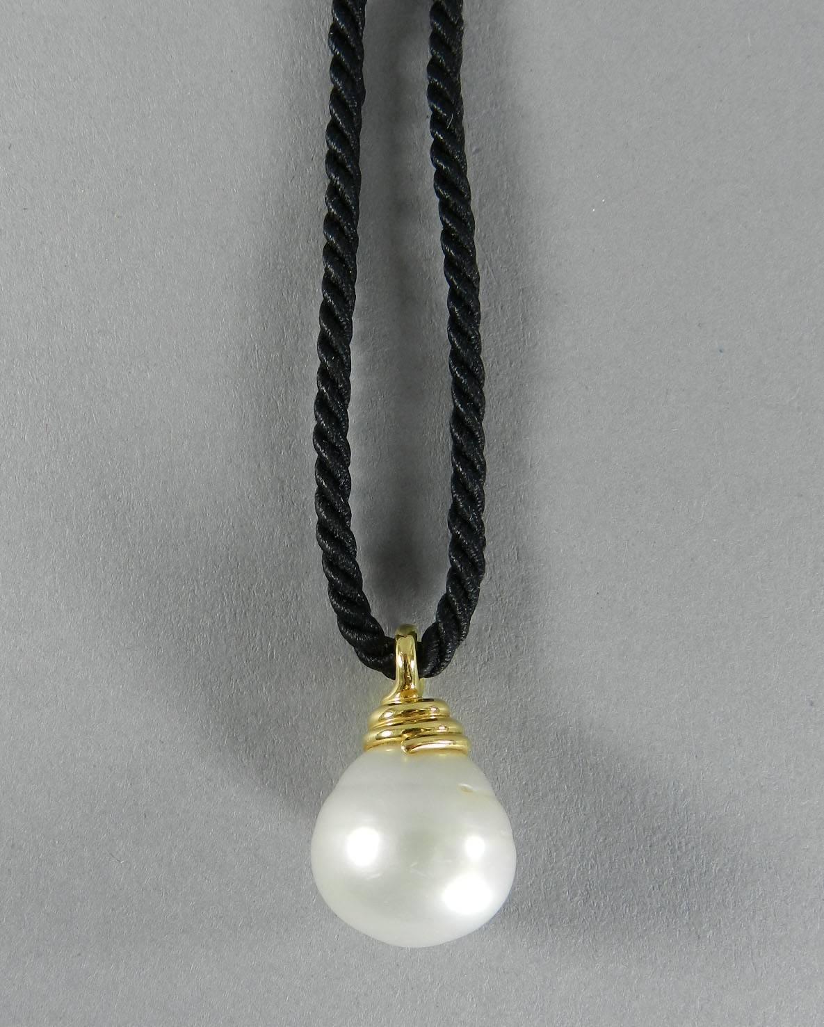 Women's Tiffany & Co. South Sea Pearl Gold Necklace on Cord