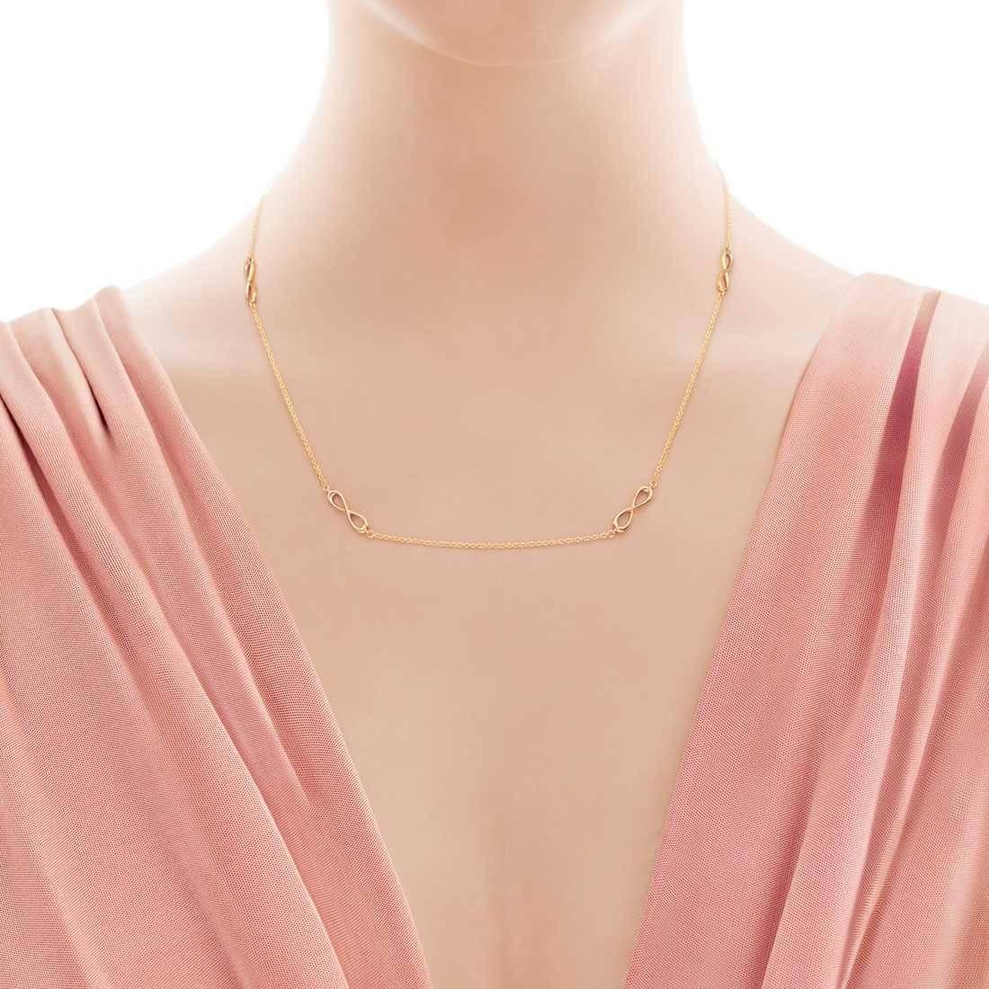 gold infinity necklace tiffany