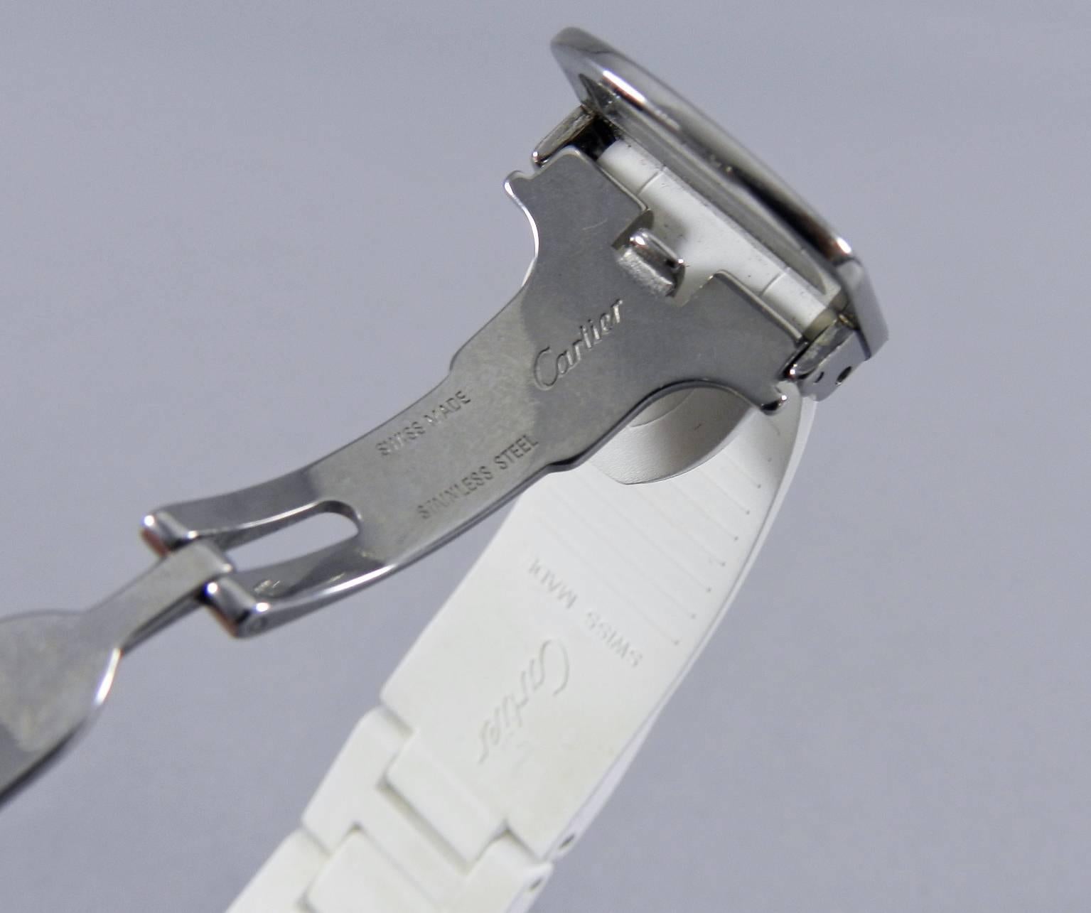 Cartier Lady's Stainless Steel Pasha Seatimer Quartz Wristwatch Ref W314002 2