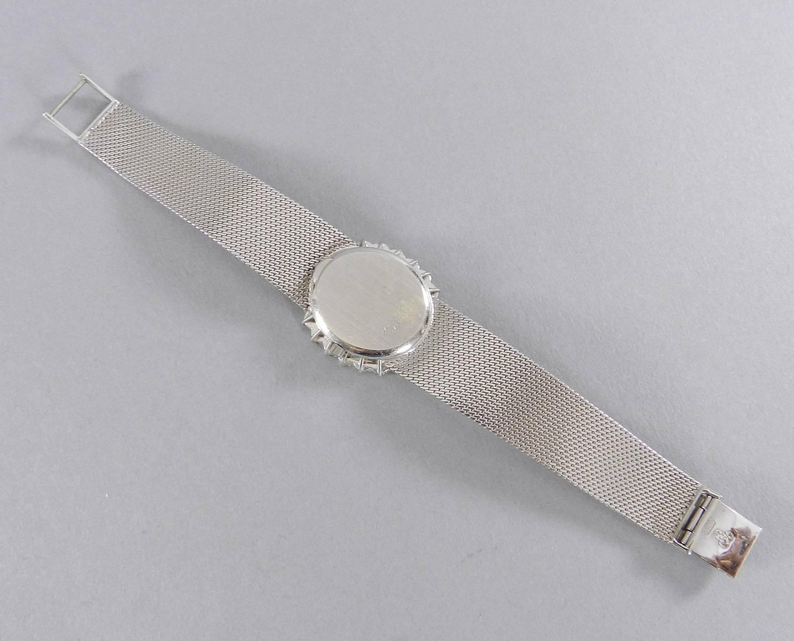 Universal Geneve Ladies White Gold Diamond Wristwatch 1