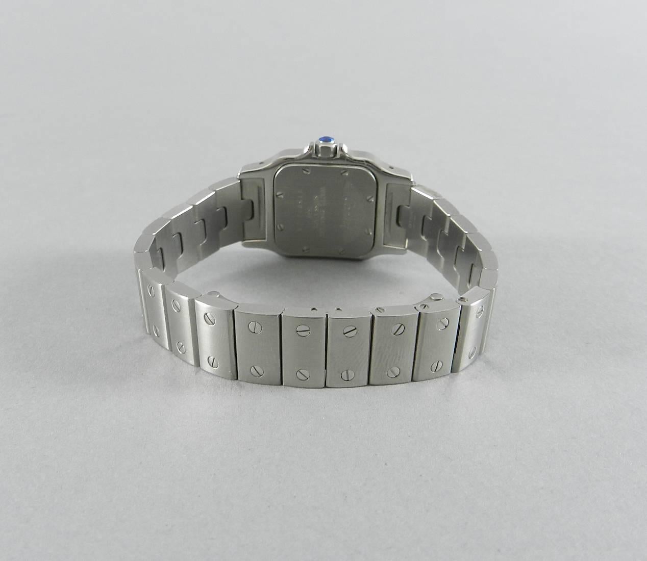 Cartier Ladies Stainless Steel Santos Galbee Wristwatch 2
