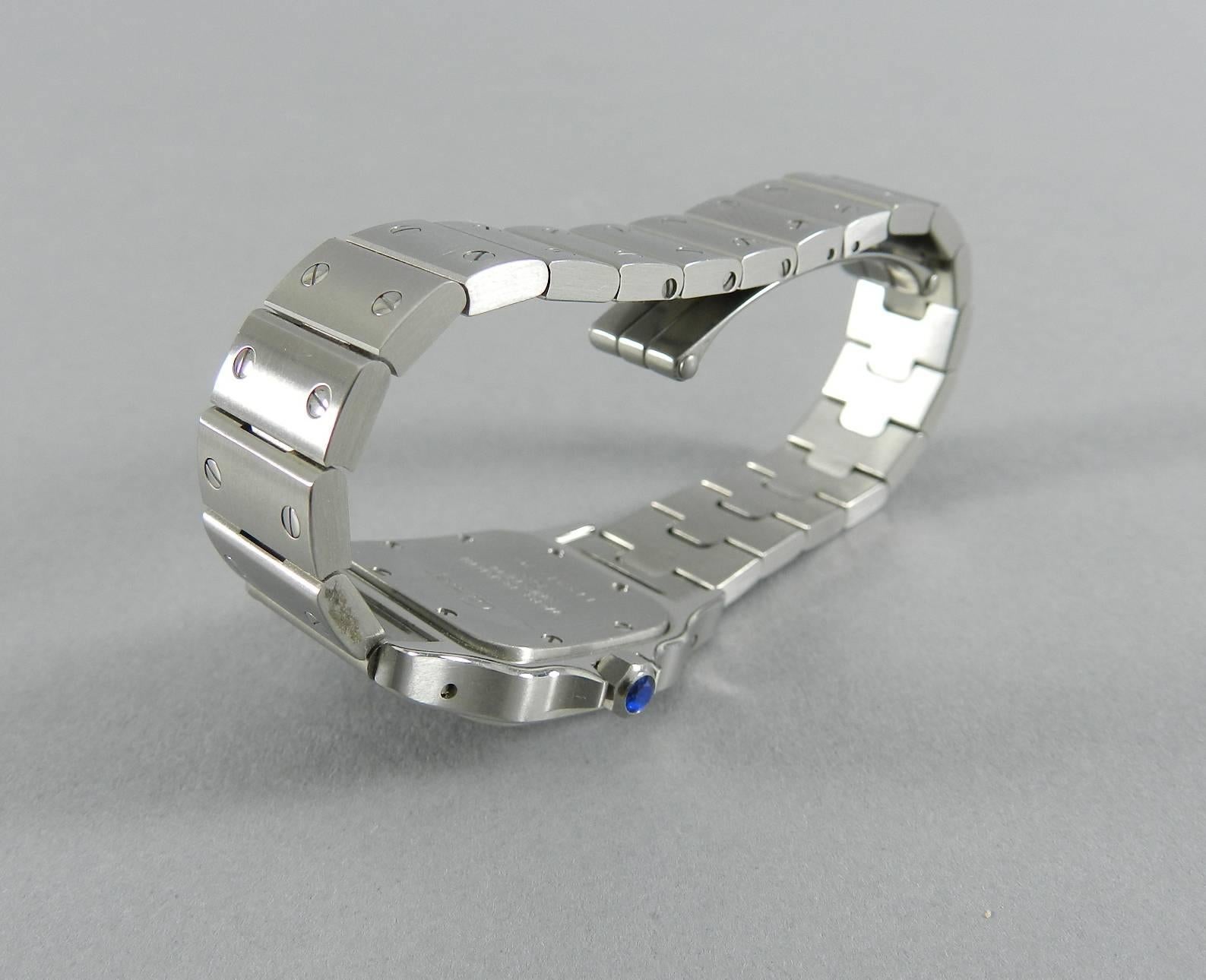 Cartier Ladies Stainless Steel Santos Galbee Wristwatch 3