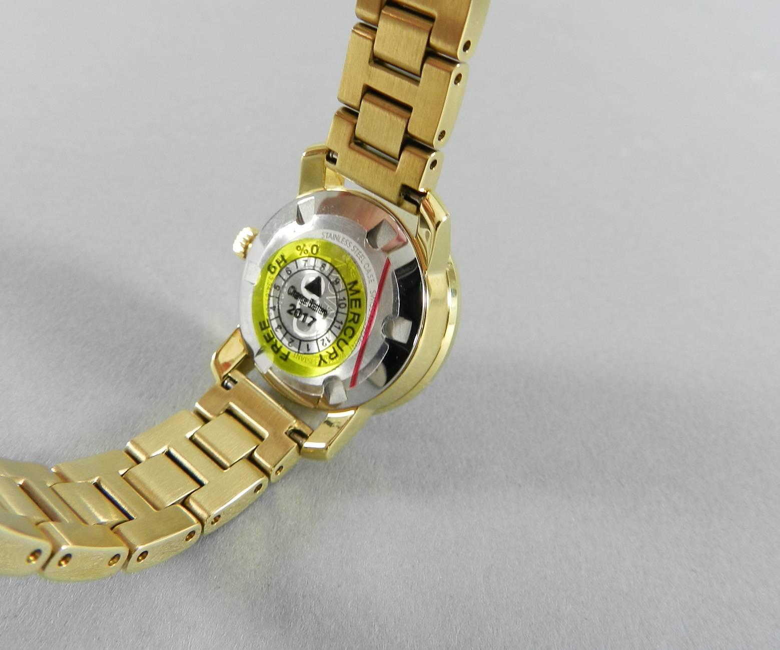 Movado Bold Ladies Gold Stainless Watch with Diamonds 5