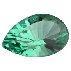 Tormalina brasiliana Paraiba certificata GIA da 0,91 carati, di colore verde-bluastro naturale