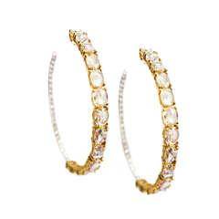 Diamond Hoop Earrings 10