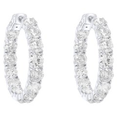 Diana M. 11.10 Carat White Gold Diamond Earrings
