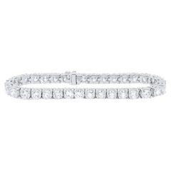 Diana M.Custom 14.55 Cts Brilliant Cut Diamond Tennis Bracelet 