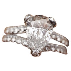 Diana M. 8.71 CT Diamond Platinum Ring