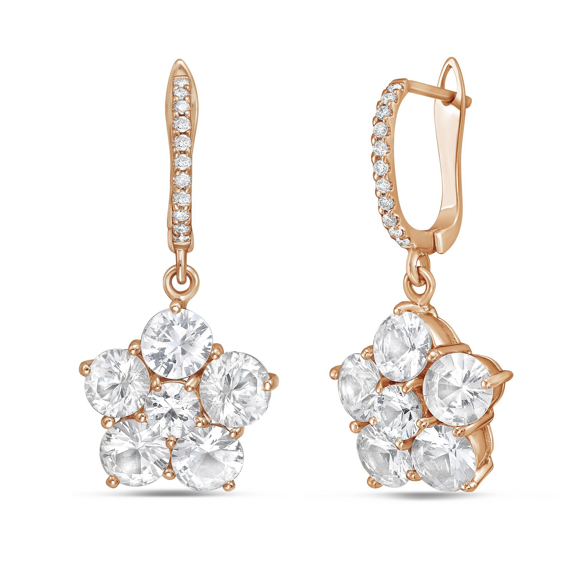 da uomo o donna Diana M 5,55cts Zaffiro e 0,13cts Diamante Orecchini a goccia in vendita