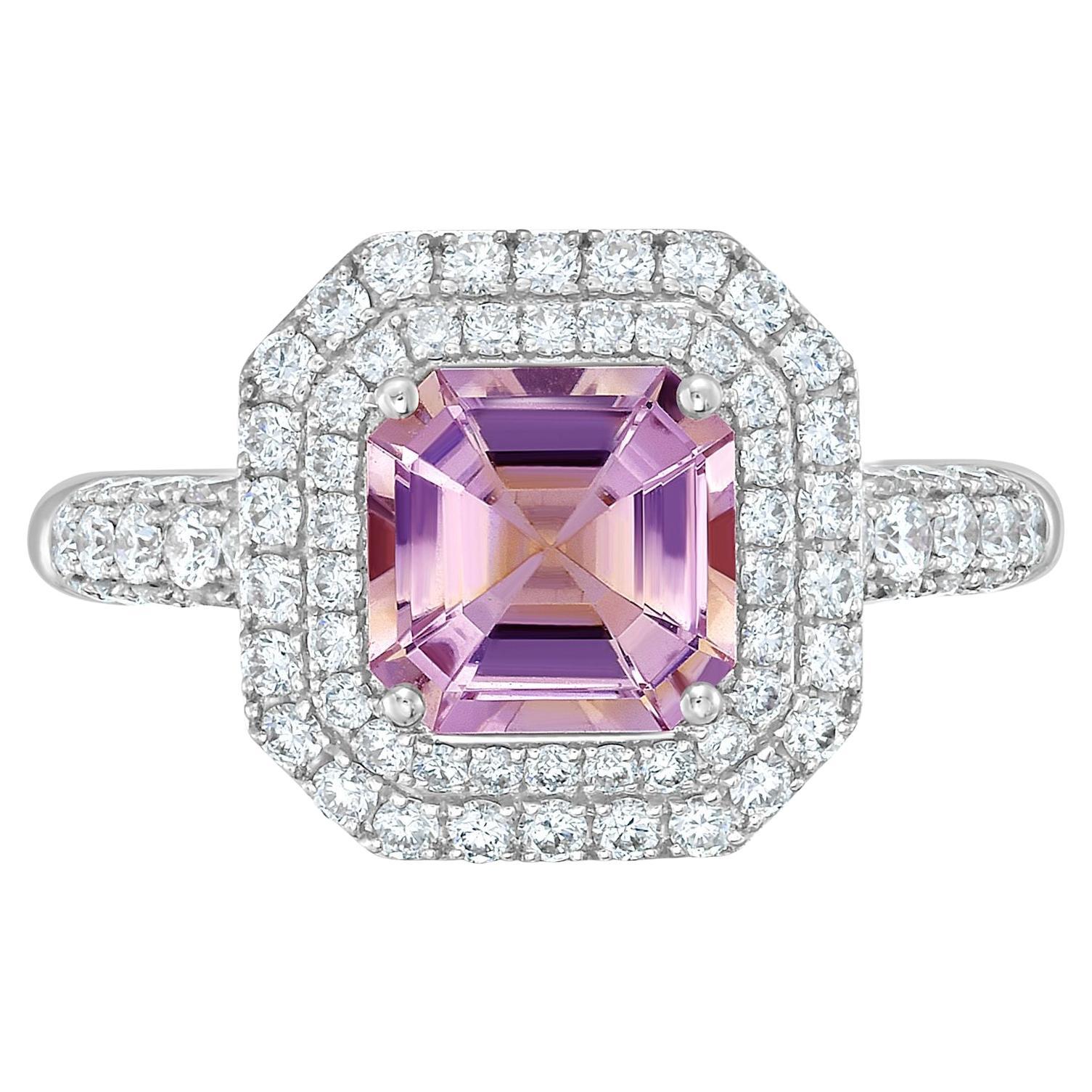 Diana M 1,40cts Turmalin & 0,76cts Diamant Ring in 18kt Gold im Angebot