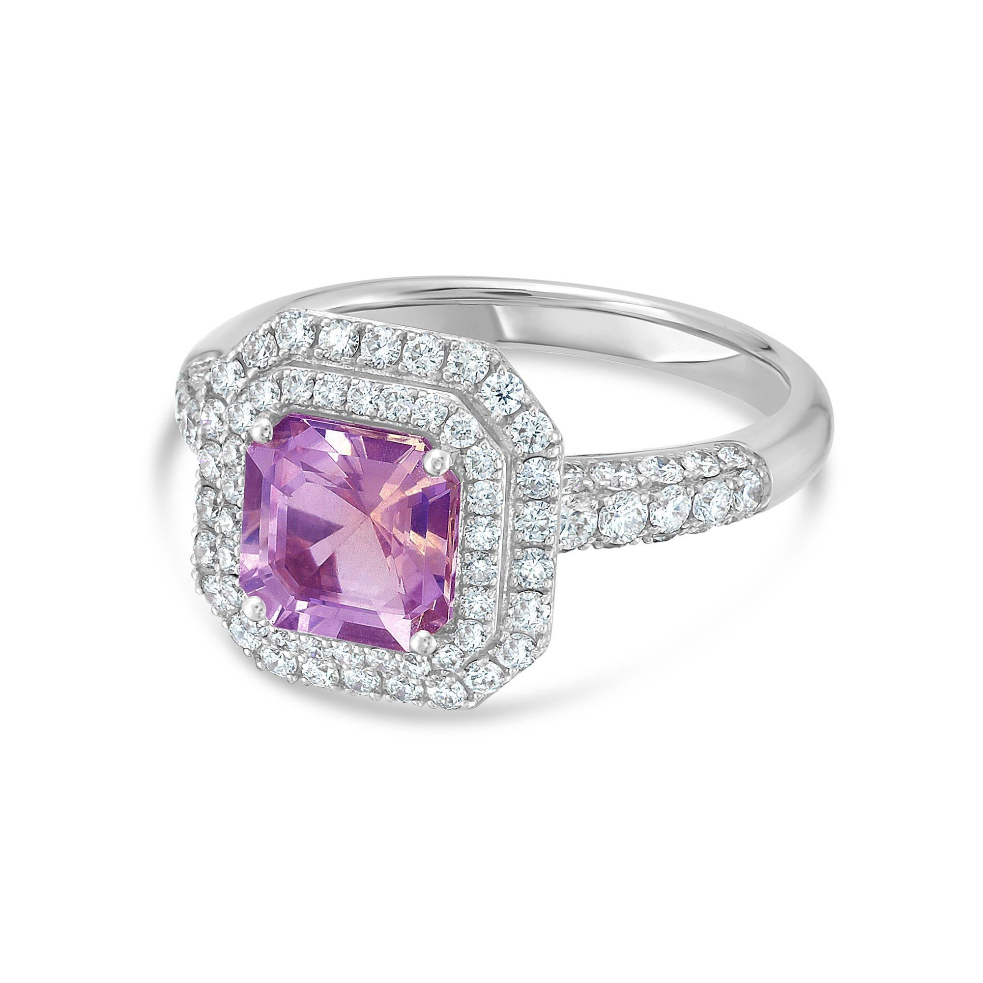 Diana M 1,40cts Turmalin & 0,76cts Diamant Ring in 18kt Gold (Rundschliff) im Angebot