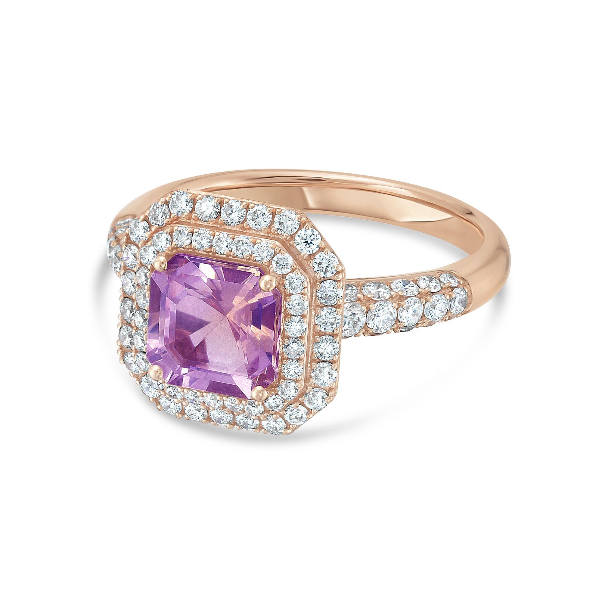 Diana M 1,40cts Turmalin & 0,76cts Diamant Ring in 18kt Gold im Angebot 1