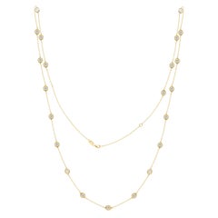 Diana M. Custom 5.00 Cts. Diamonds-By-The-Yard Necklace 14k Yellow Gold