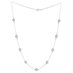 Diana M. Custom 2.05 Cts. Diamonds-By-The-Yard Necklace 14K White Gold