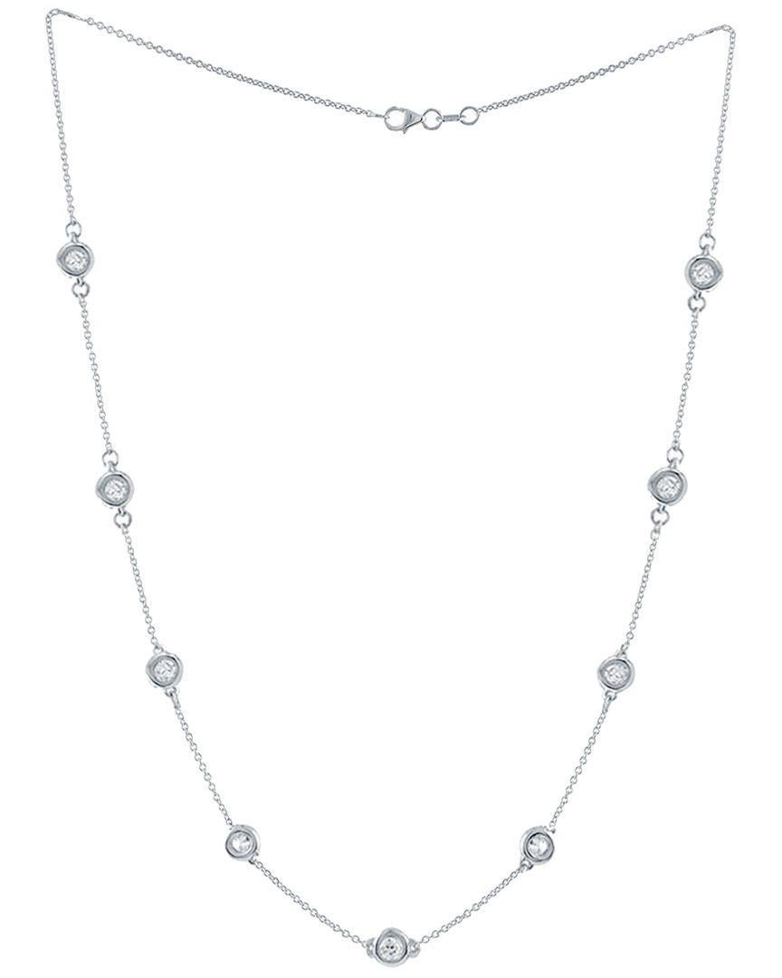 Diana M. I. Custom 2.10 carati. Collana con diamanti per metro in oro bianco 14 carati In condizioni Nuovo in vendita a New York, NY
