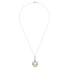 Diana M. Custom 2.05 Cts. Diamond Pendant Necklace 18K White Gold