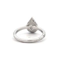 14k White Gold Pear Cut Diamond Engagement Ring by Neil Lane
