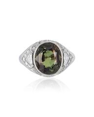 Alexandrite Diamond platinum Ring