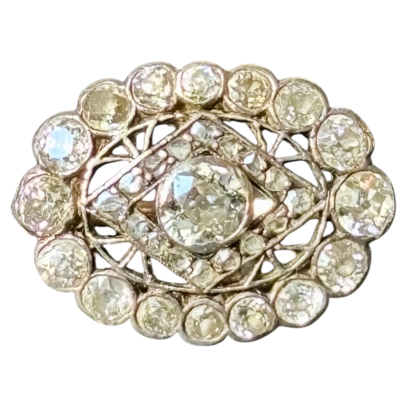Bague à diamants de la Belle Époque et du début de l'époque édouardienne 1900-1915