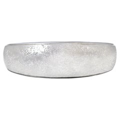 Textured Sterling Silver Cuff Bracelet Delfina by Charles Garnier 6.5 Inches