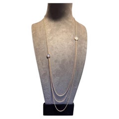 Bvlgari Bvlgari Reversible Onyx Mother-of-Pearl 18K Rose Gold Long Necklace