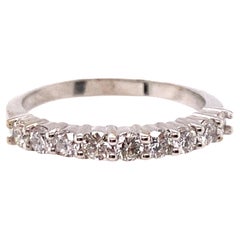 Diamant-Hochzeitsring mit Diamant .60ct G-H/VS-SI 14K zum Stapeln