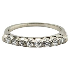 Véritable bague de mariage originale Art Deco Antique des années 1930-1940 avec diamant de 0,20ct