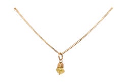 Lapaix Natural Fancy Yellow Briolette Diamond Pendant Necklace .68ct Mined 14K