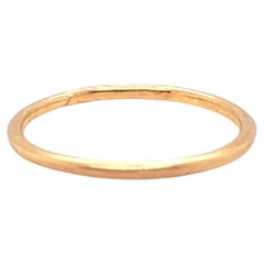 Victorian Baby Ring Band 14K Yellow Gold Antique Vintage Original 1900's