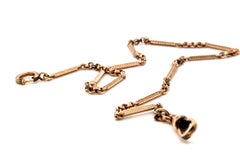 Victorian Pocket Watch Chain 12K Yellow Gold Fill Antique Vintage Original 1900'