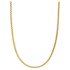 David Yurman Solid 18K Box Chain Necklace 3.4mm Authentic 18" MSRP $8, 200