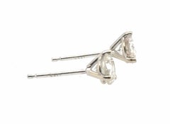 Brand New Diamond Stud Earrings Mined RBC G-H I1 .83ct 14K White Gold 3 Prong Ma