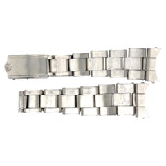 Rolex 1967 Vintage Oyster Riveted Watch Bracelet Stainless Buckle Clasp 19mm
