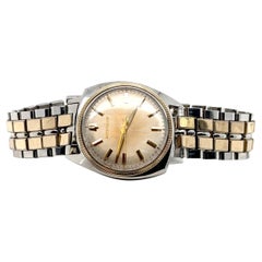 Bulova Accutron Two Tone 214 14K Bezel Sunburst Dial 1965 Original Band