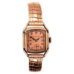 Art Deco Bulova Mens Wrist Watch 15 Jewels 1950's Vintage Antique