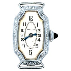 Art Deco Bulova Ladies Wrist Watch Sapphire Crown 15 Jewels 1920's-1930's