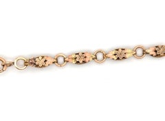 Tri Color Gold Vintage 18 Inch 20 Inch Antique Necklace Chain Victorian 1880's