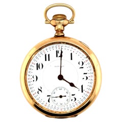 E. Howard 23j Series 0 16S RR Pocket Watch Montgomery Dial Original Box/Papers