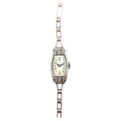 Vintage Art Deco Ladies Velmot Wrist Watch Diamond Antique Original 1930's