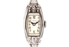 Vintage Art Deco Ladies Velmot Wrist Watch Diamond Antique Original 1930's
