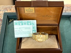 Rolex Day-Date President 18038 18K Men's Watch Full Set Box Papers Booklets