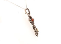 Barbara Bixby „Key of Life“-Anhänger-Erweiterung aus Rhodolith-Granat und 925er Sterlingsilber
