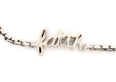 John Hardy JAI Cross Faith Bracelet Sterling Silver 7 Inch Box Chain Charm