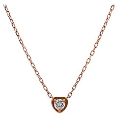 Collar «Cartier d'Amour Diamants Legers» con diamantes en forma de corazón, 0,17 ct, oro rosa de 18 quilates
