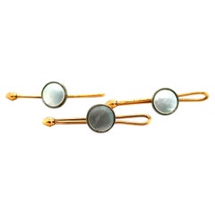 Art Deco Mens Tuxedo Set Shirt Studs Mother of Pearl Krementz